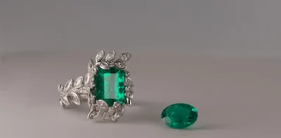 Muzo emerald bespoke one-of-ten ring reveal