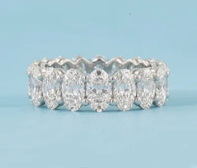 Aeterna II — Oval-Cut Diamond Full-Eternity Band by Samuel & Co.